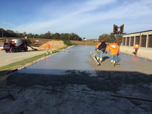 finishing commercial concrete