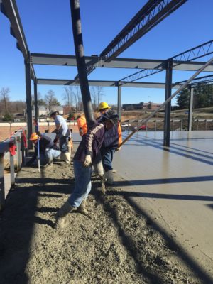 commercial concrete project